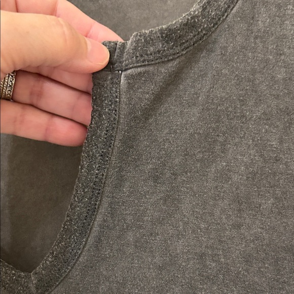 Cable & Gauge Charcoal Sleeveless Top XL - Picture 3 of 4